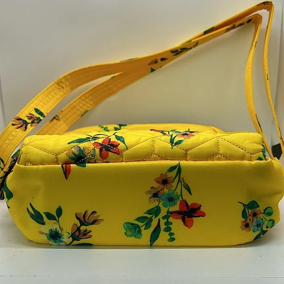 Lug Ranger Yellow Floral Quilted Crossbody Bag & Wristlet Purse Bag 🌼🌼 - Picture 5 of 11